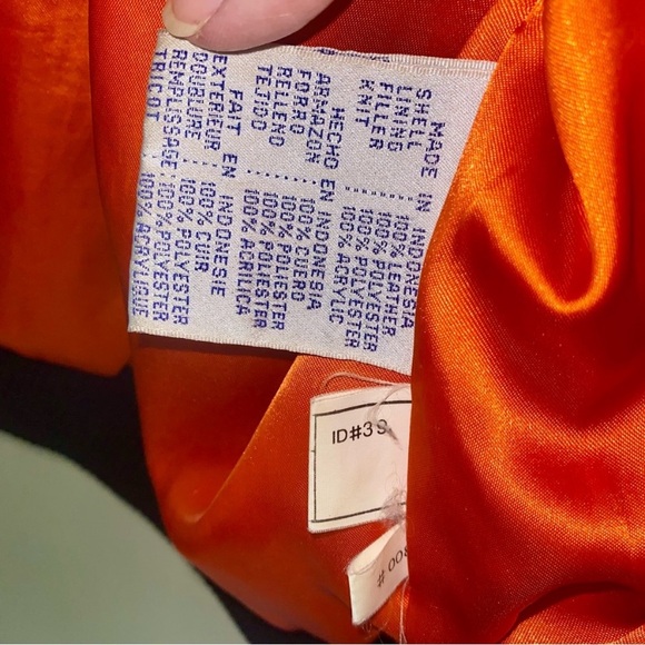 Vintage NFL Denver Broncos G-III Carl Banks Leather Jacket - Navy and Orange - Picture 14 of 15